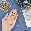 128Pcs 8 Styles Alloy Bead Frame FIND-WR0012-02-4