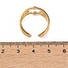 304 Stainless Steel Rhinestone Cuff Open Rings RB-CBAE630-01G-B-2