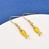 Ocean Series 304 Stainless Steel Enamel Dangle Earrings LS-EJEW-K017-01E-G-2