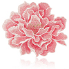 4Pcs Peony Polyester Embroidery Sew On Patches PATC-CY0001-72A-7