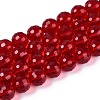 Transparent Glass Bead Strands GLAA-R095-12mm-27-1