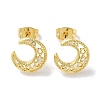 Rack Plated Brass Studs Earring EJEW-Z043-02G-1