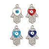 Platinum Plated Alloy Enamel Pendants ENAM-K069-35P-1