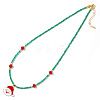 Christmas Glass Seed Beaded Necklaces LS-SI5243-3-1