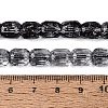 Transparent Crackle Glass Beads Strands GLAA-Q108-04A-01-4