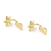 Alloy Clip-on Earring Findings FIND-L015-004G-2