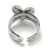 304 Stainless Steel Open Cuff Rings RJEW-C079-08P-4