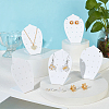 10Pcs Acrylic Slant Back Earring Stands Displays EDIS-PH0001-79-4