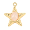 Natural Rose Quartz Pendants GG-G001-01G-04-1