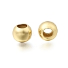 Brass European Beads KK-E802-29G-1