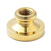 Golden Tone Wax Seal Brass Stamp Heads STAM-P002-01G-08-2