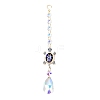 Alloy Rhinestones & Glass Charm Suncatchers HJEW-E013-01G-E-1