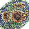 Sunflower DIY Diamond Painting Pendant Decoration Kits PW-WG8D935-01-4