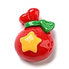 Christmas Opaque Resin Cabochons LS-RESI-K027-21F-1