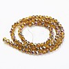 Electroplate Transparent Glass Beads Strands EGLA-A034-T8mm-R01-2