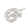Brass Pendant Cabochon Settings KK-S521-17G-P-2