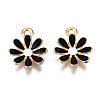 Light Gold Plated Alloy Pendants LS-ENAM-T009-39D-2