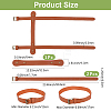 Imitation Leather with Alloy Yoga Mat Strap AJEW-CL0001-99A-02-2
