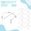 80Pcs 316 Stainless Steel Earring Hooks STAS-UN0063-66-3