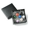 Natural & Synthetic Gemstone Healing Round Ornaments AJEW-FS0001-13A-1