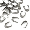 Tarnish Resistant 201 Stainless Steel Snap on Bails STAS-Q007-1-1