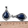 Natural Lapis Lazuli Teardrop Pendants G-A093-01P-02-3