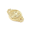 Religion Brass Saint Benedict Medal Links Connector Charms KK-P350-04G-2