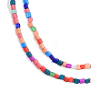 Opaque Spray Painted Glass Bead Strands X1-GLAA-N047-05A-3