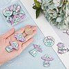 20Pcs 5 Style Opaque Acrylic Pendants SACR-SC0001-06-3
