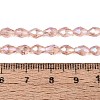 Transparent Electroplate Glass Beads Strands LS-EGLA-N013-T4mm-B29-4