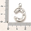 Brass Micro Pave Clear Cubic Zirconia Pendants KK-G521-01P-C-3