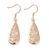 Brass Dangle Earrings EJEW-B002-02G-1