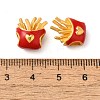 Cartoon Imitation Food Alloy Enamel European Beads FIND-U008-01G-A-2