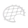 201 Stainless Steel Hollow Moon Chandelier Component Links STAS-N121-02P-2