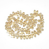 Electroplate Glass Beads Strands X-EGLA-S142-6x12mm-03-2