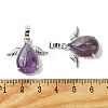 Natural Amethyst Pendants G-C114-05P-02-3