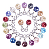 48Pcs 16 Colors Round Glass Pearl Pendant DIY-PH0018-66-1