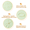 36Pcs 6 Style Brass Hoop Earring Findings KK-FH0005-44-4