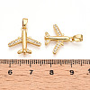 Brass Micro Pave Cubic Zirconia Pendants KK-T070-82G-3