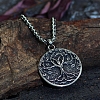 Tibetan Style Alloy Tree of Life Pendant Necklaces PW-WG996FF-01-1