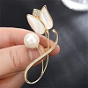 Tulip Alloy Rhinestone Brooches PW-WG17BA4-01-4