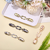 4Pcs 4 Colors Retro Alloy Cardigan Clips FIND-ME0002-40-5
