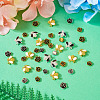 60Pcs 10 Style Alloy Enamel Cabochons MRMJ-TA0001-25-13