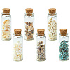 6Pcs 3 Sets 3 Styles Transparent Glass Wishing Bottle Decoration AJEW-CN0004-05-8