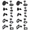 30Pcs 5 Style 304 Stainless Steel Stud Earring Findings STAS-SC0004-31-1