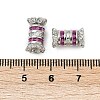 Brass Micro Pave Cubic Zirconia Screw Clasps KK-H202-08P-3