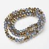 Electroplate Glass Beads Strands X-EGLA-A034-J2mm-O06-2