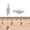 SHEGRACE Brass Shell Shape Charms XGR0170P-107P-3
