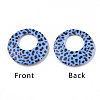 Double Opaque Spray Painted Acrylic Pendants LS-MACR-S361-37E-1