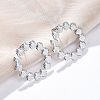 304 Stainless Steel Stud Earrings for Women EJEW-K306-18P-1